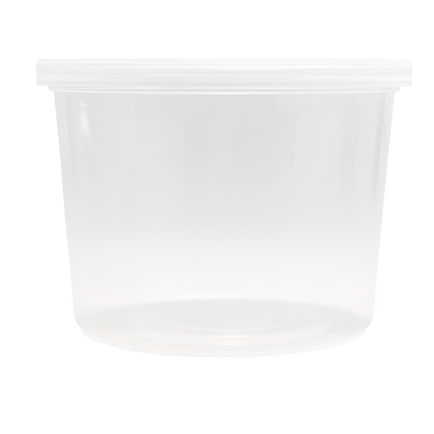 EcoSystems Polypropylene Round Deli Container, Translucent, X-Large, 16 oz, 1/CS/500
