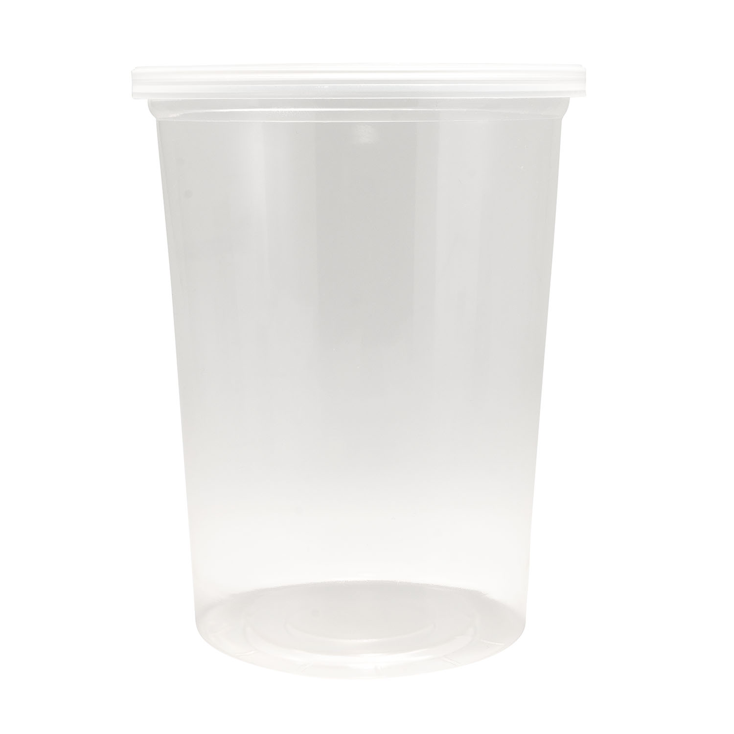 EcoSystems Polypropylene Round Deli Container, Translucent, X-Large, 32 oz, 1/CS/500