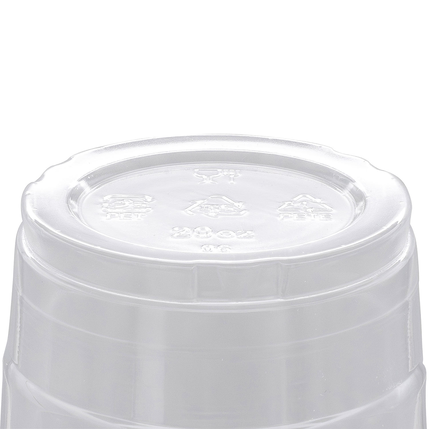 EcoSystems 30% Post Consumer rPET Cold Cup, Clear, 20 oz - Image 3