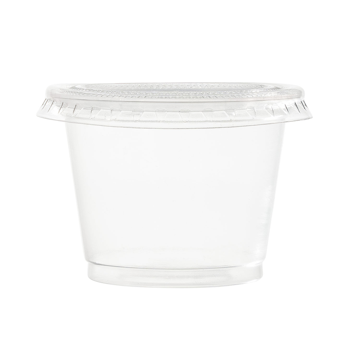 Jovials™ PET Portion Cup Lid for 0.75 oz, 1 oz, Clear - Image 5