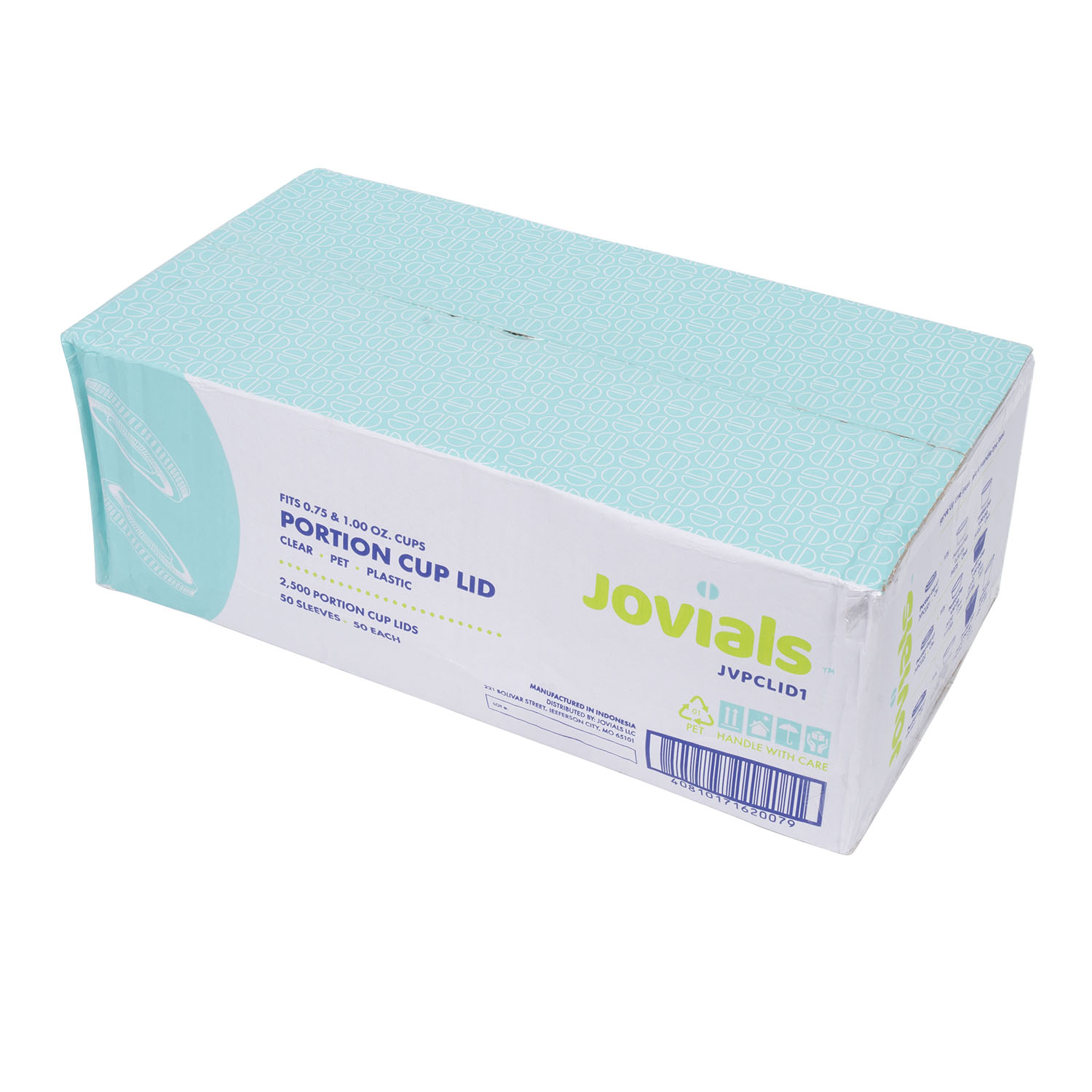 Jovials™ PET Portion Cup Lid for 0.75 oz, 1 oz, Clear - Image 3