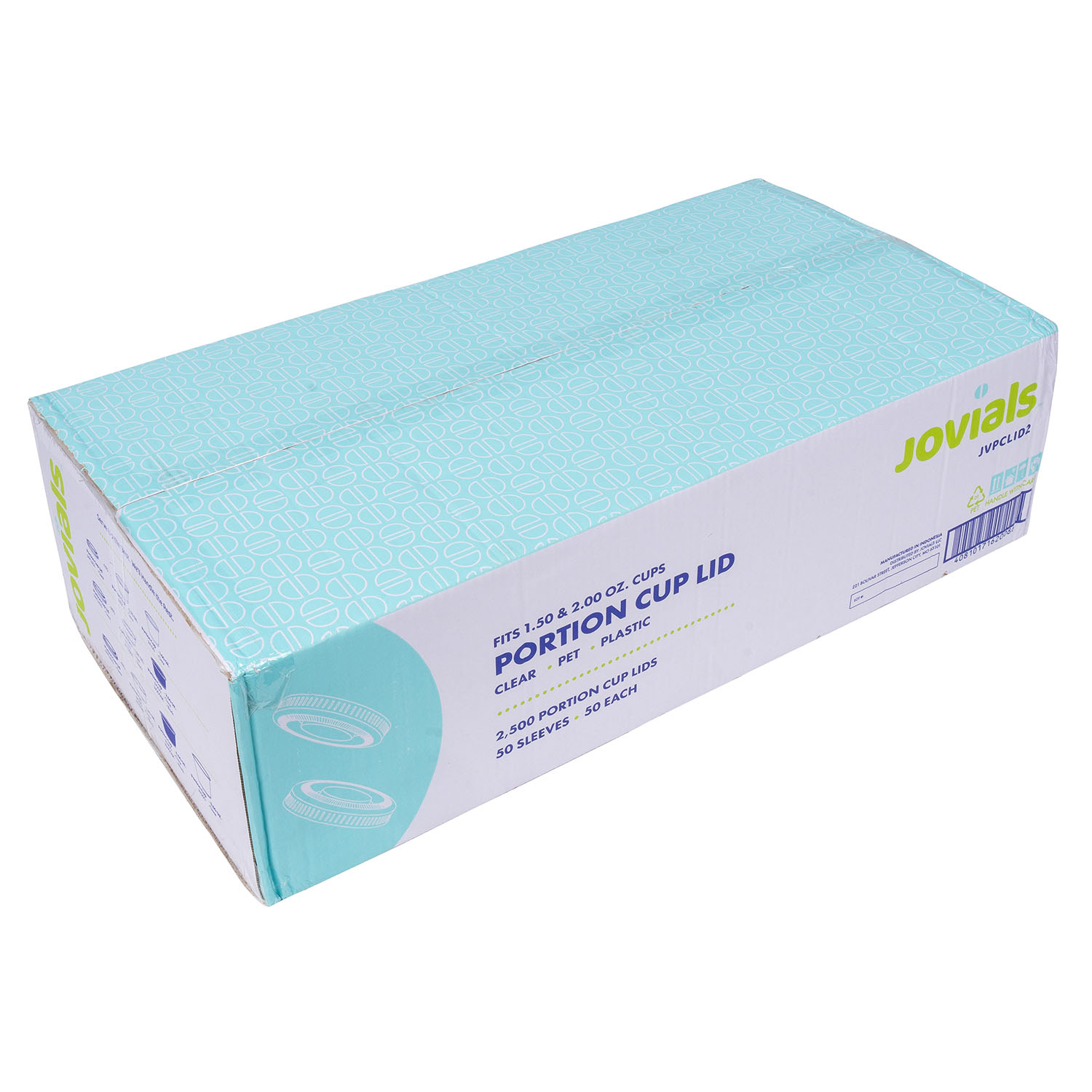 Jovials™ PET Portion Cup Lid for 1.5 oz, 2 oz, Clear - Image 3