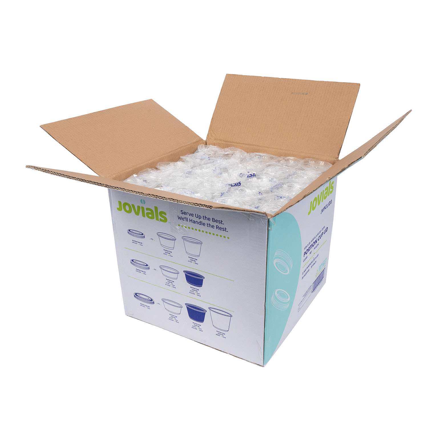 Jovials™ PET Portion Cup Lid for 3.25 oz, 4 oz, 5.5 oz, Clear - Image 5