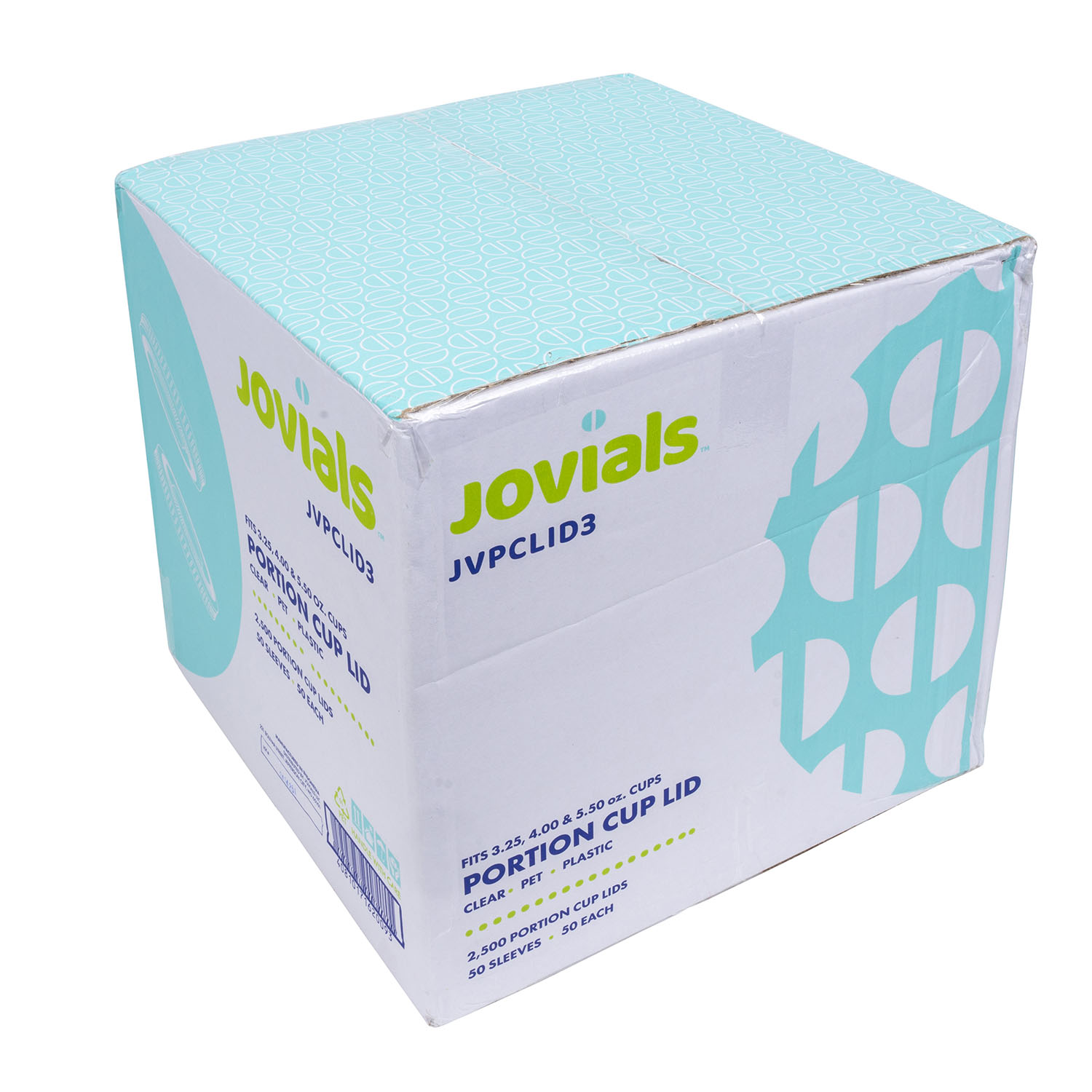 Jovials™ PET Portion Cup Lid for 3.25 oz, 4 oz, 5.5 oz, Clear - Image 3