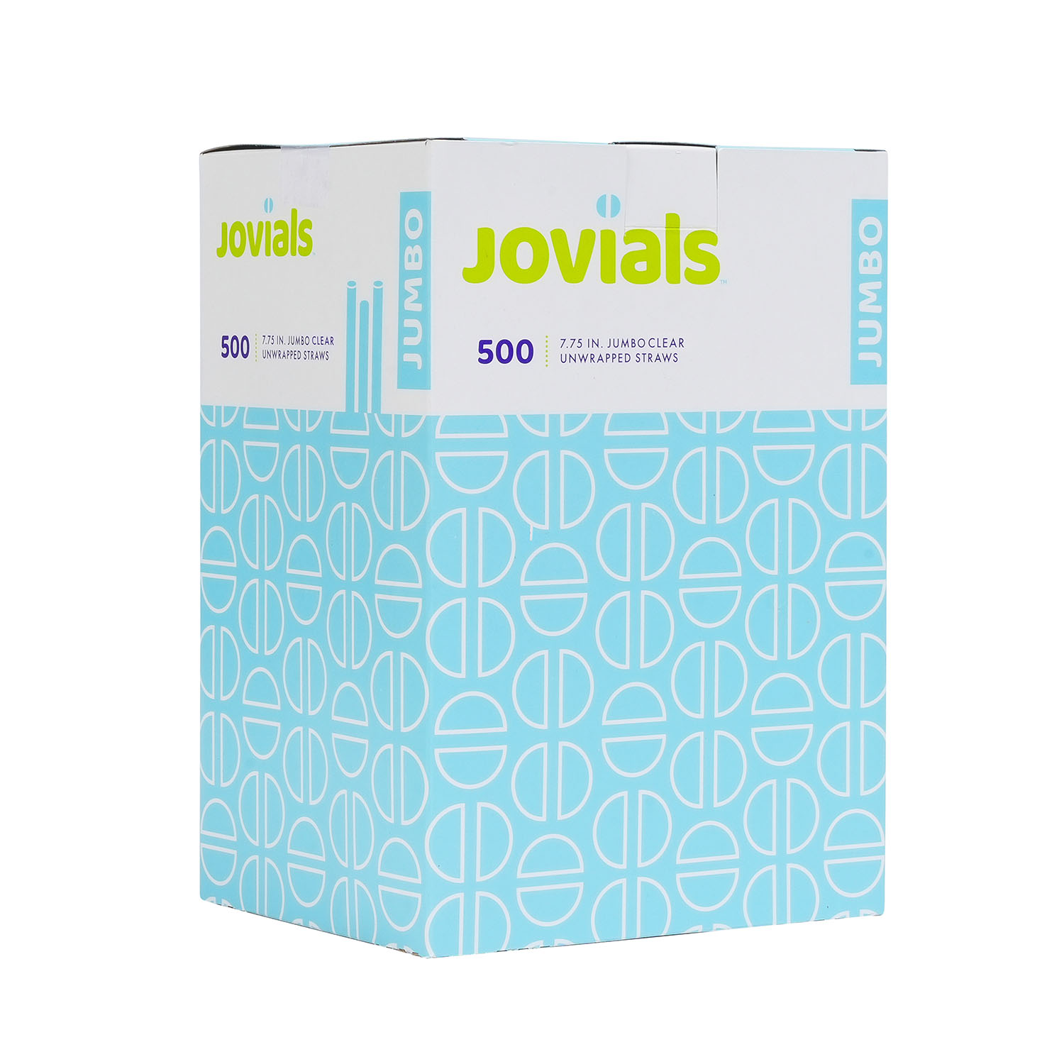Jovials™ Jumbo Unwrapped Straw, Clear, 7.75" - Image 2