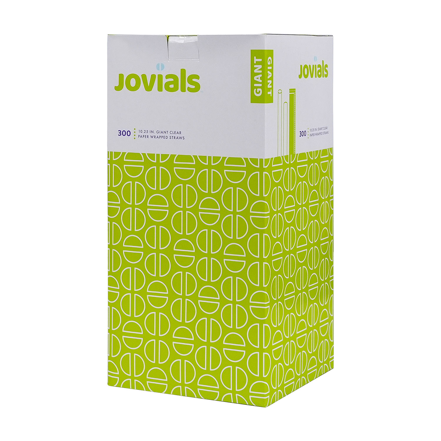 Jovials™ Giant Paper Wrapped Straw, Clear, 10.25" - Image 5