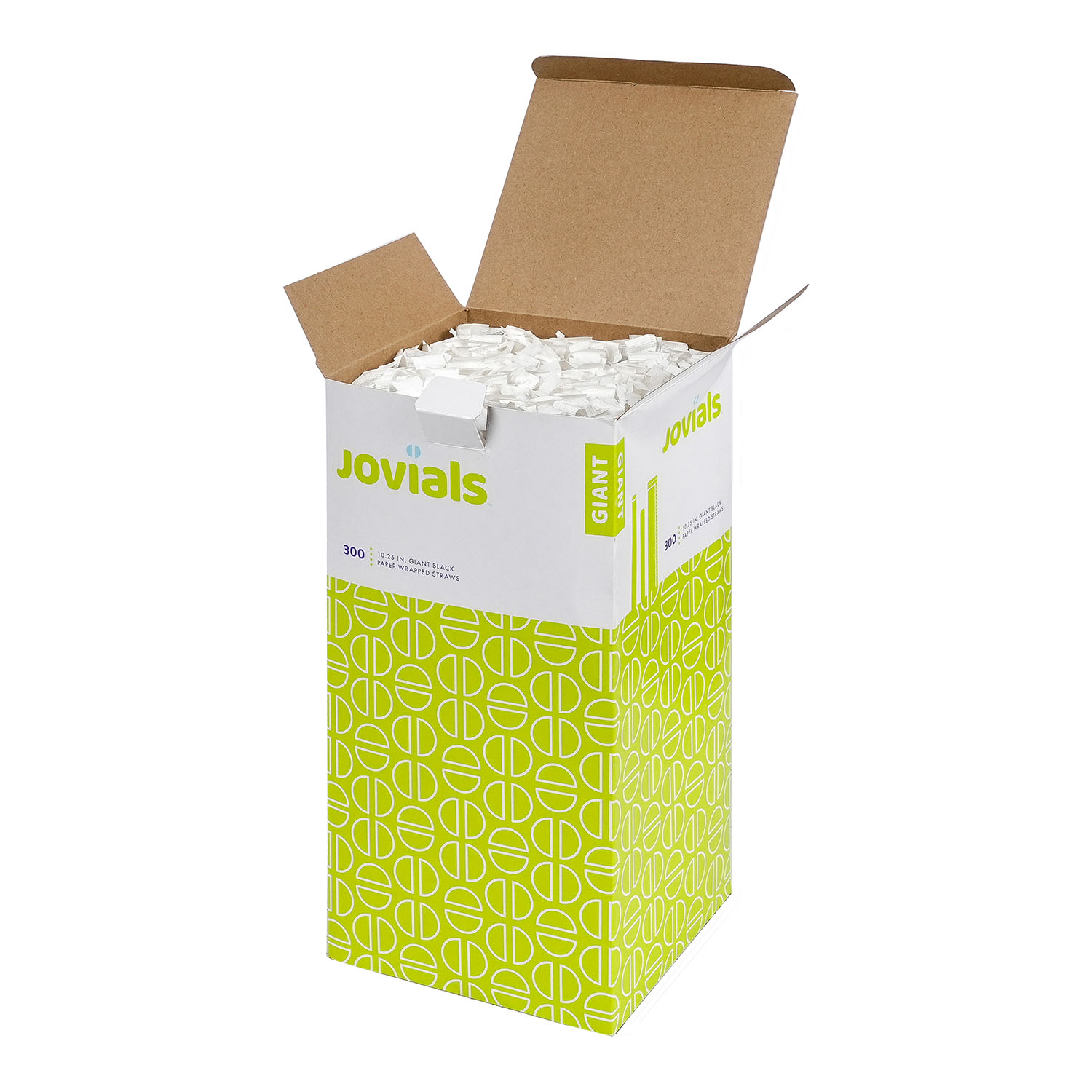 Jovials™ Giant Paper Wrapped Straw, Black, 10.25" - Image 3