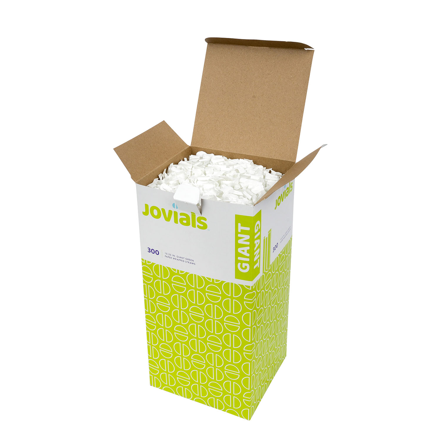 Jovials™ Giant Paper Wrapped Straw, Green, 10.25" - Image 3