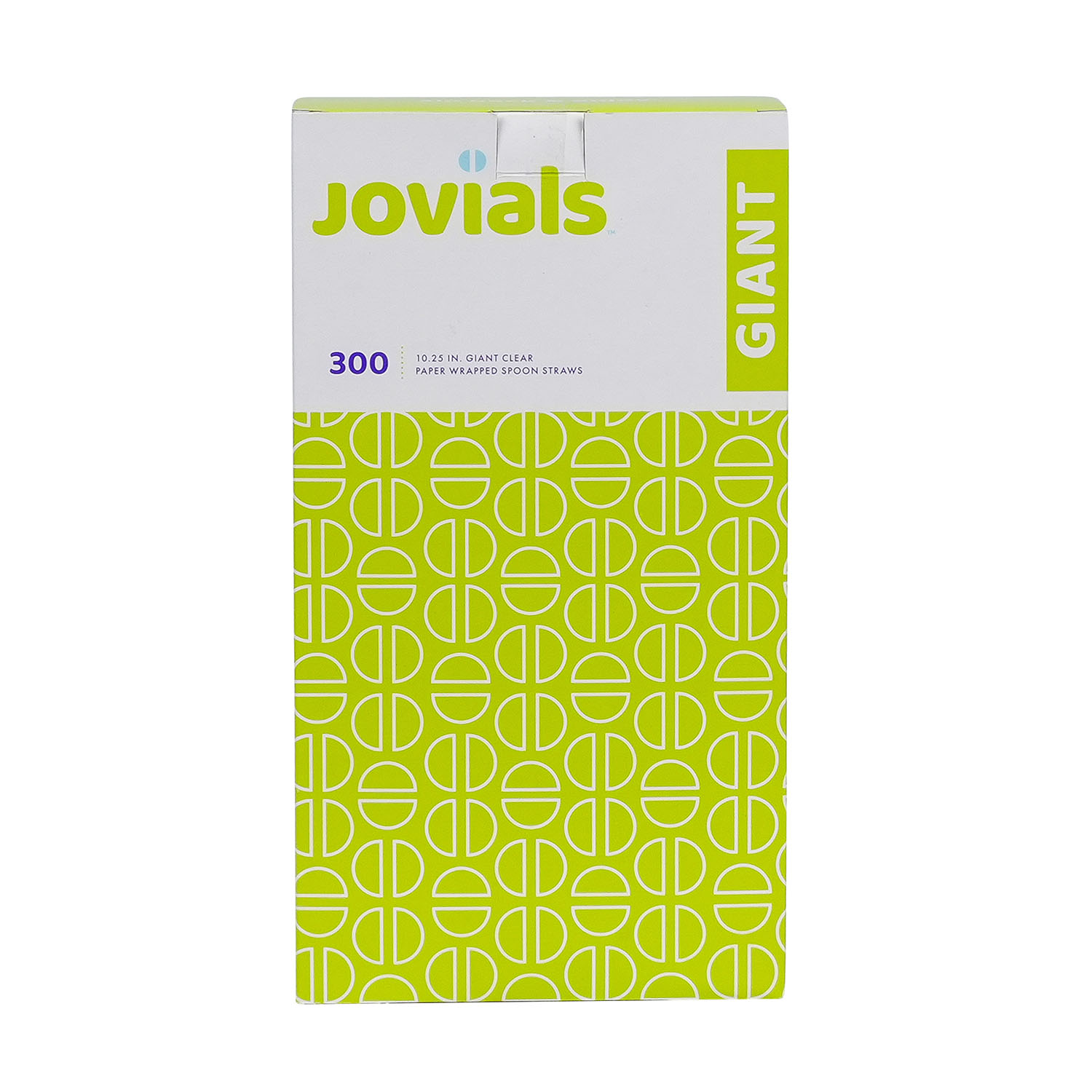 Jovials™ Giant Paper Wrapped Spoon Straw, Clear, 10.25" - Image 2