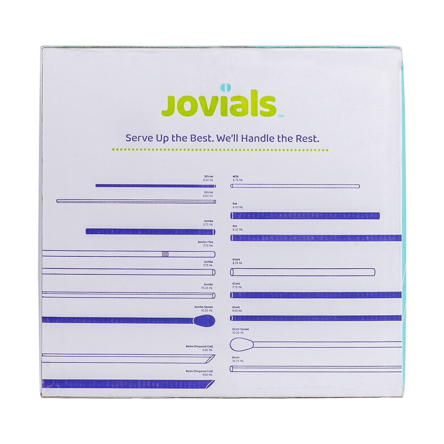Jovials™ Giant Paper Wrapped Straw, Clear, 9" - Image 2