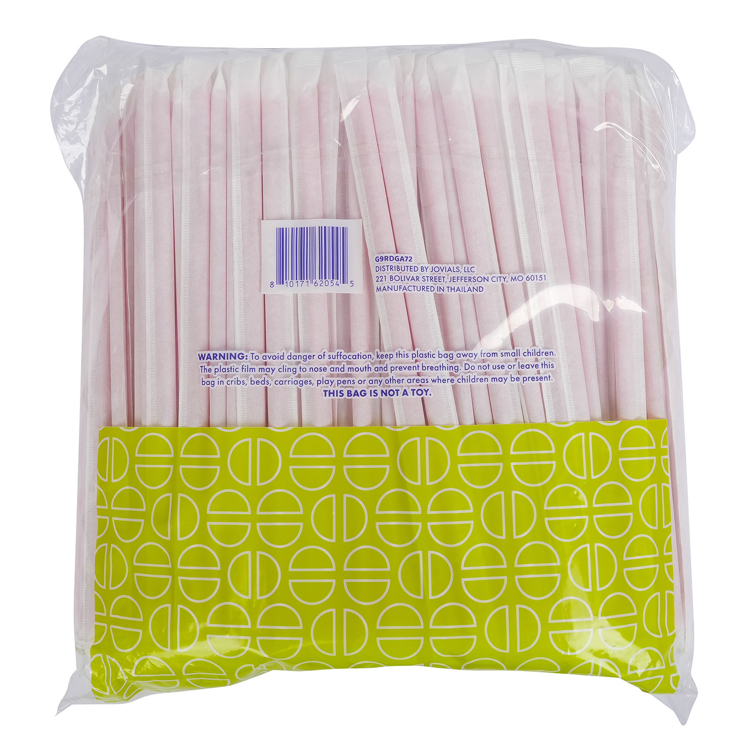 Jovials™ Giant Paper Wrapped Straw, Red, 9" - Image 5