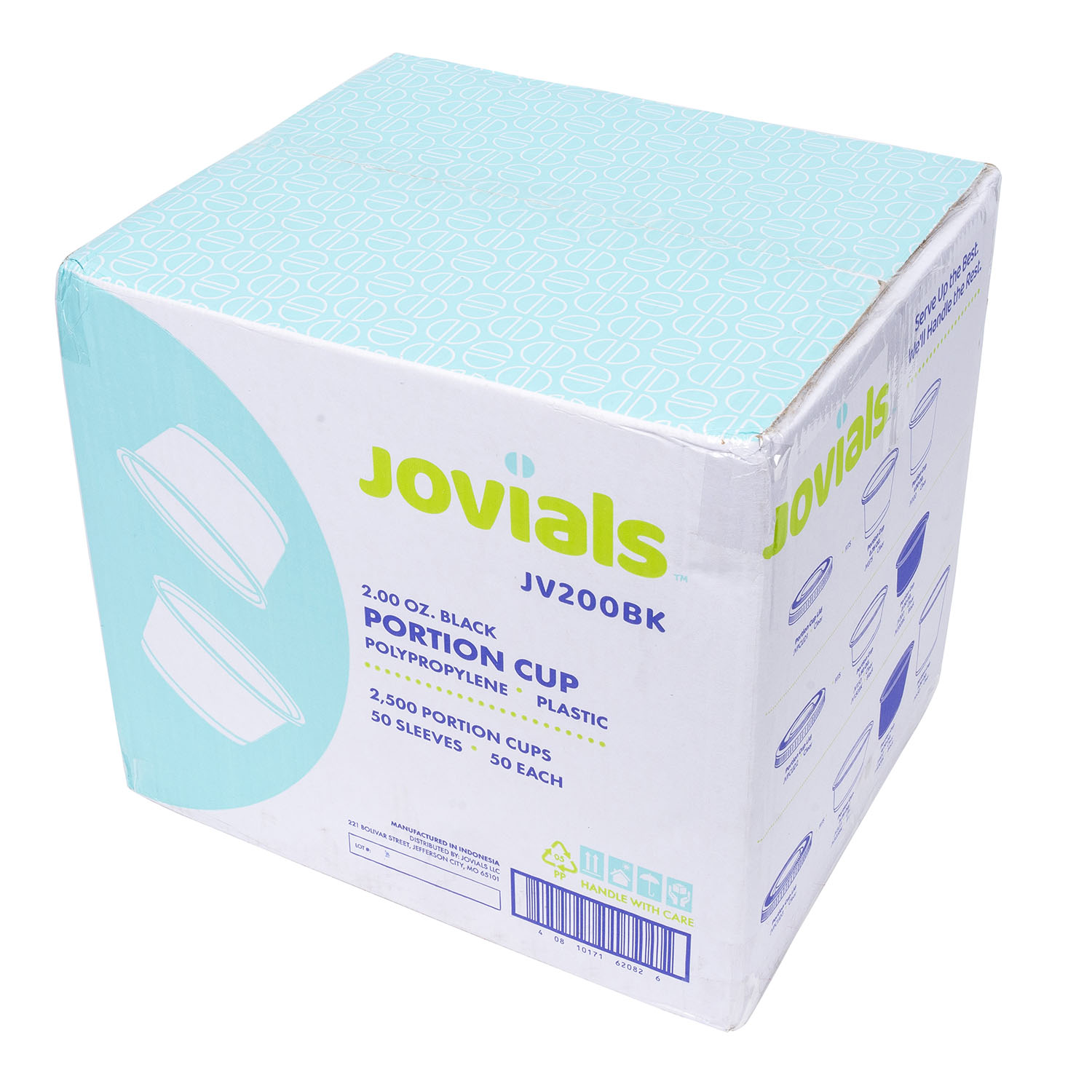 Jovials™ Polypropylene Portion Cup, Black, 2 oz - Image 3