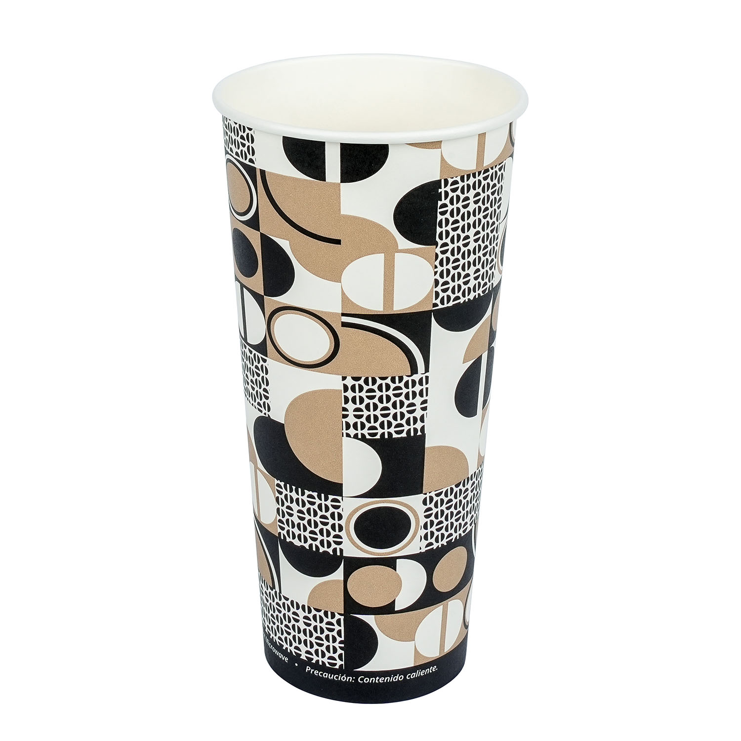 Jovials™ Paper Single Wall Hot Cup, Coffee Stock Print, 24 oz