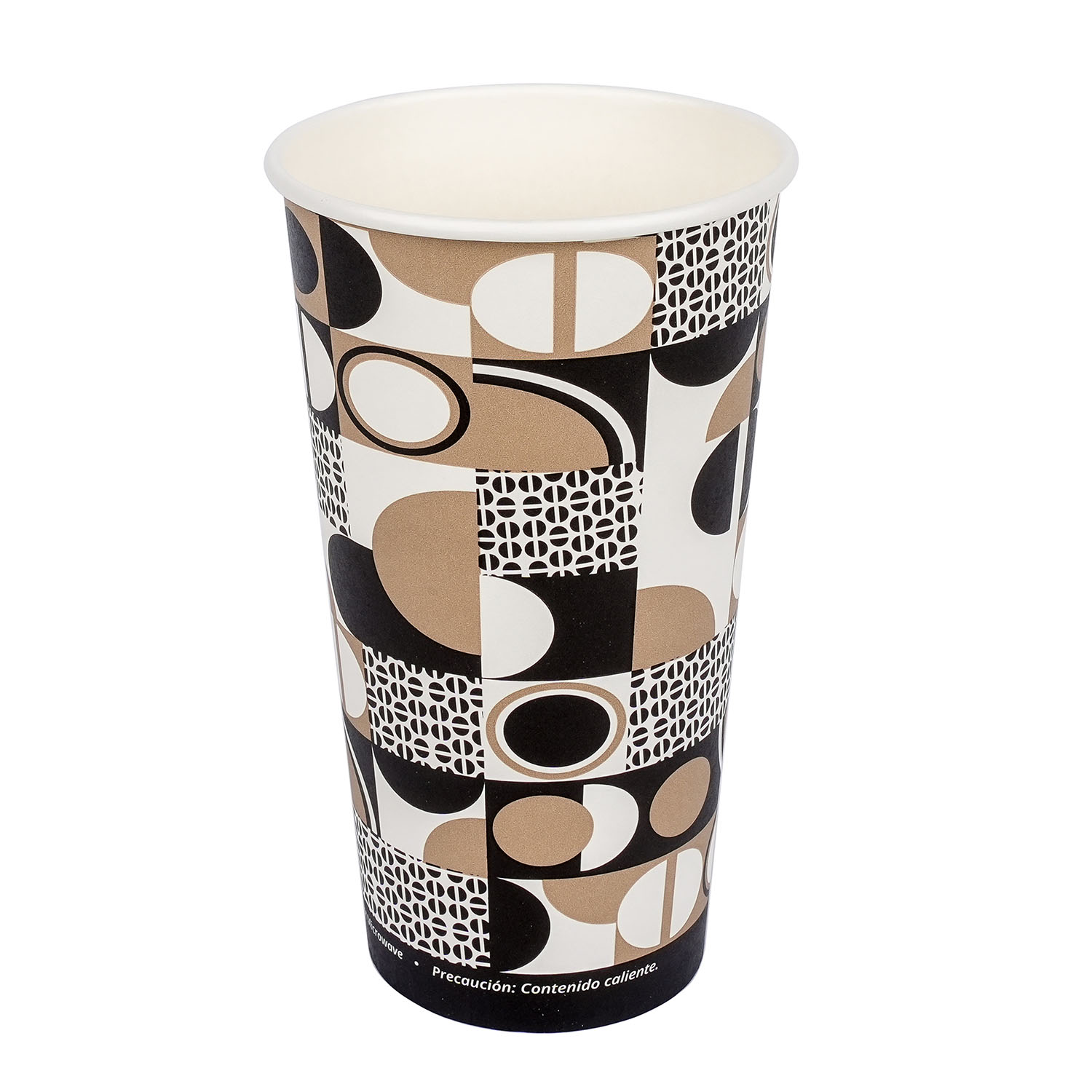 Jovials™ Paper Single Wall Hot Cup, Coffee Stock Print, 20 oz