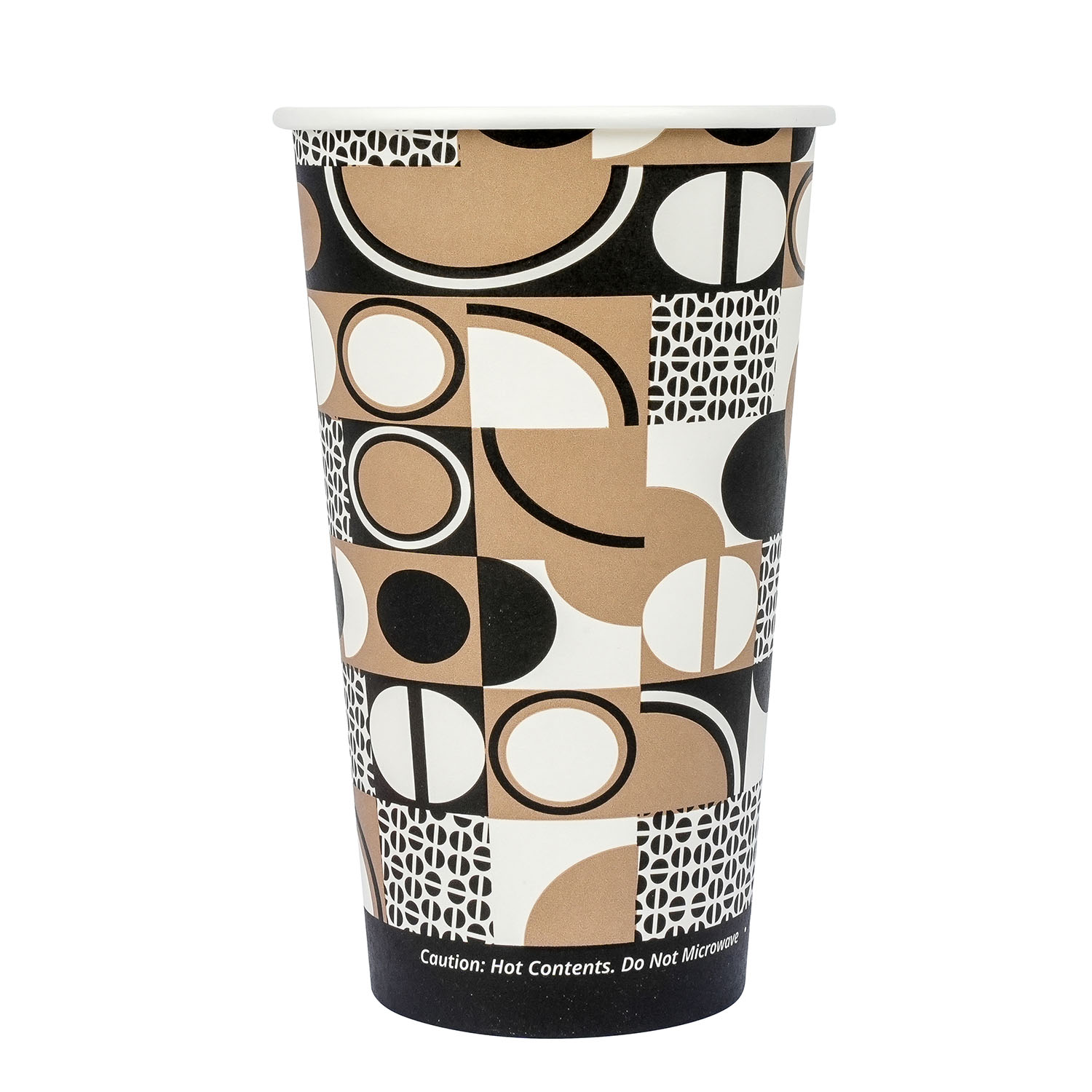 Jovials™ Paper Single Wall Hot Cup, Coffee Stock Print, 16 oz
