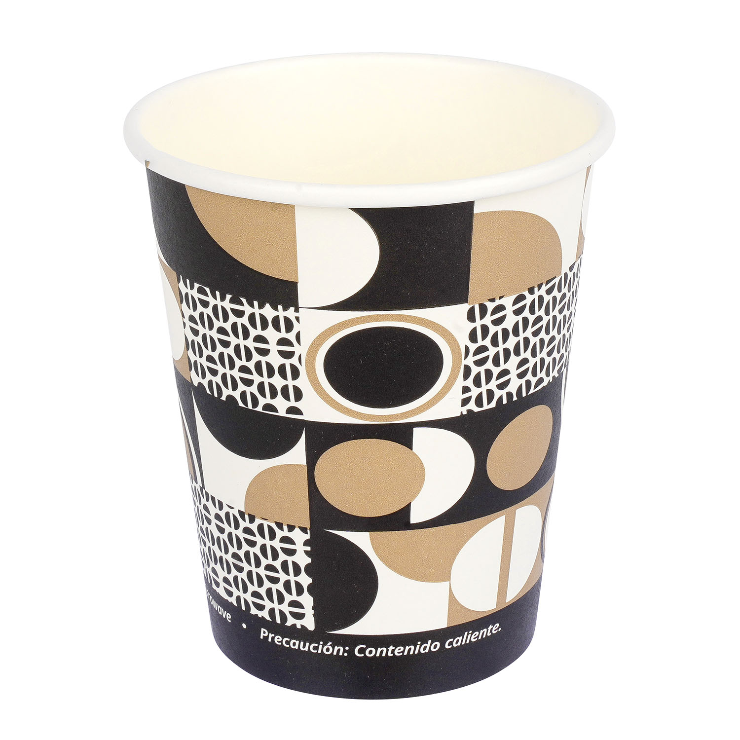 Jovials™ Paper Single Wall Hot Cup, Coffee Stock Print, 8 oz