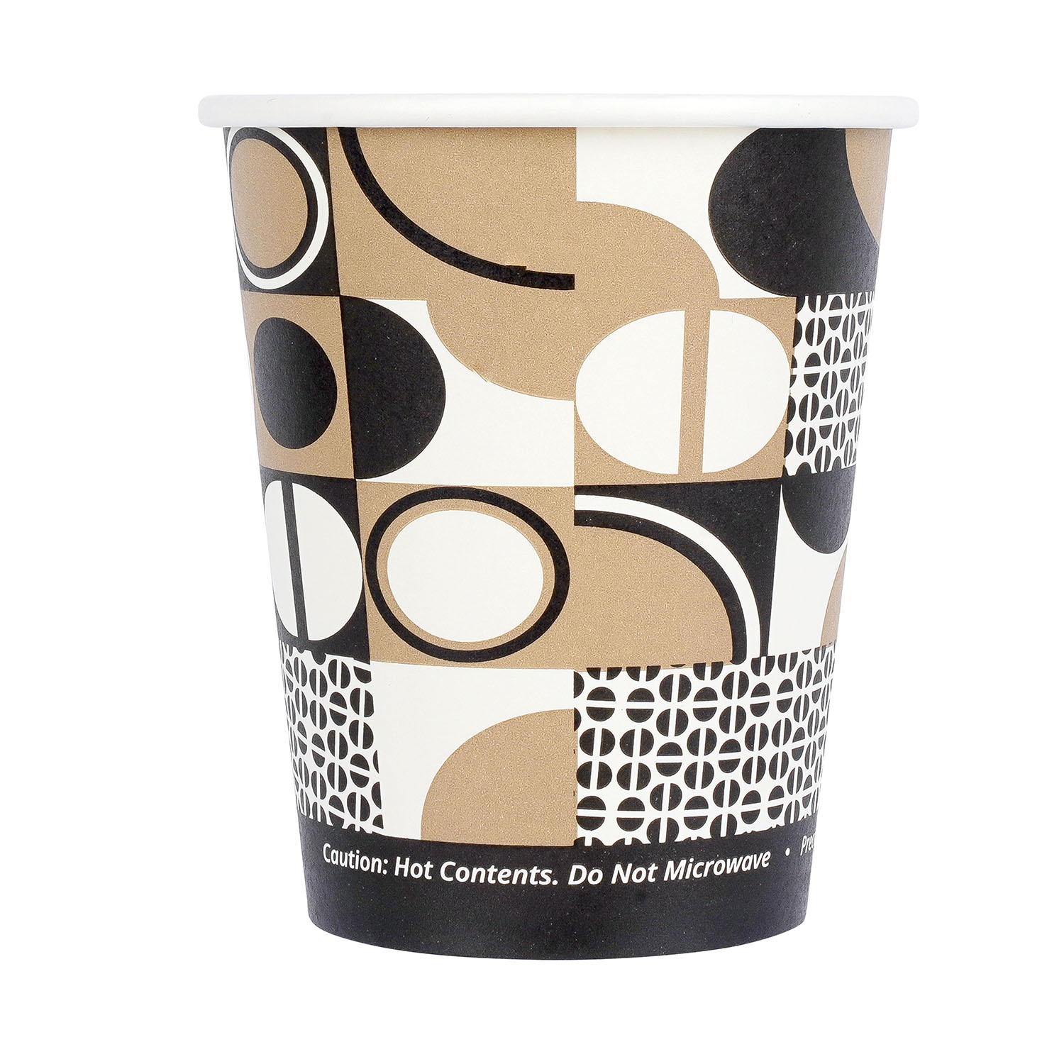 Jovials™ Paper Single Wall Hot Cup, Coffee Stock Print, 8 oz - Image 5