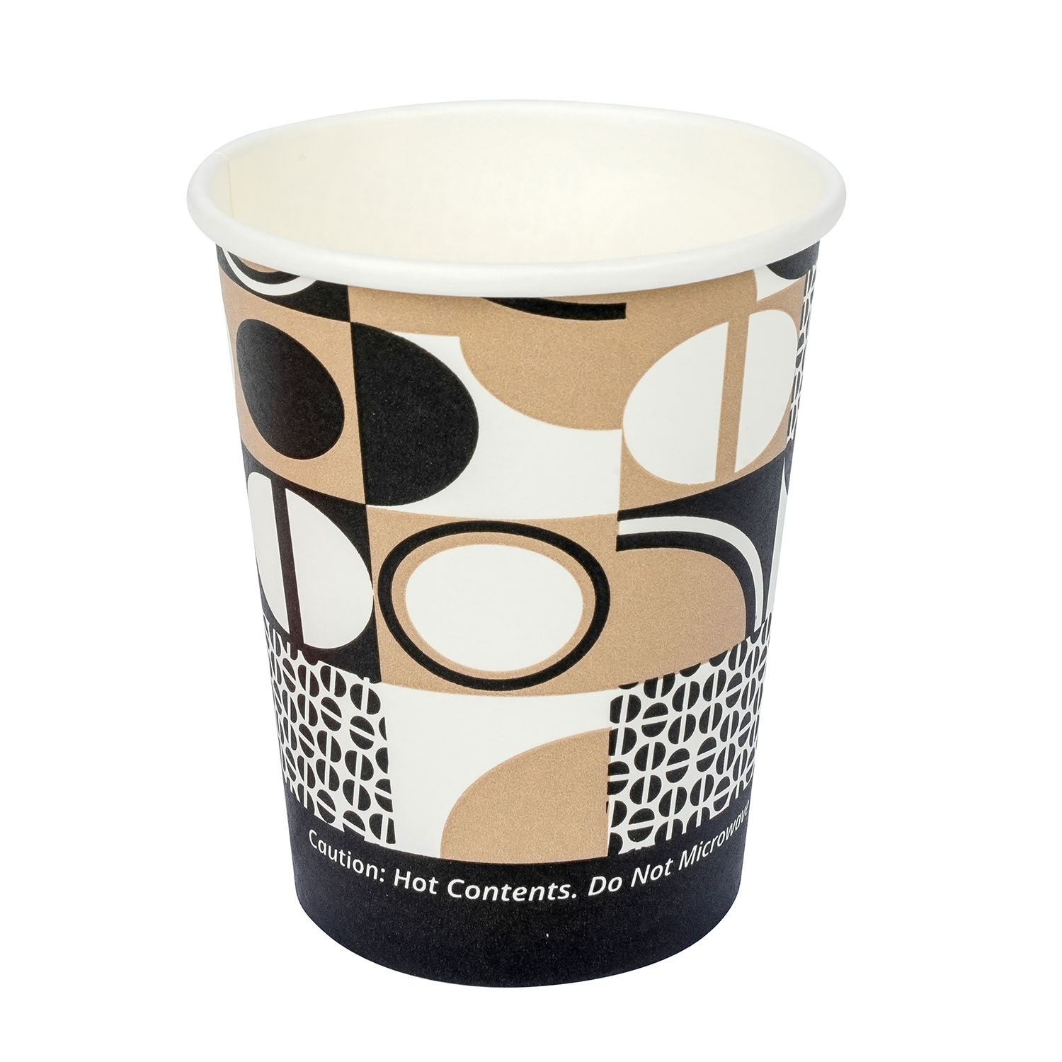 Jovials™ Paper Single Wall Hot Cup, Coffee Stock Print, 6 oz