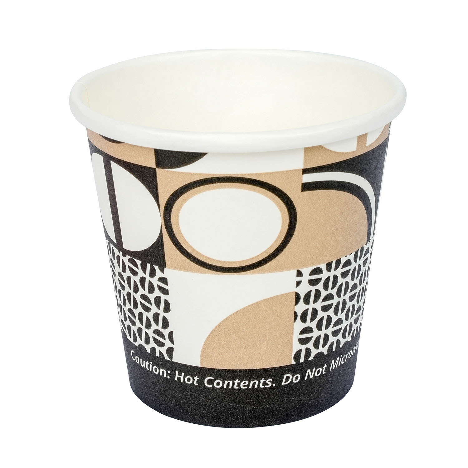 Jovials™ Paper Single Wall Hot Cup, Coffee Stock Print, 4 oz