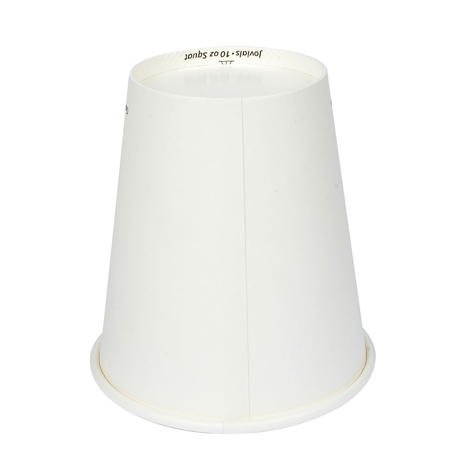 Jovials™ Paper Single Wall Hot Cup, White, 10 oz - Image 5