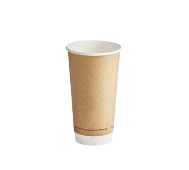Jovials™ Paper Double Wall Hot Cup, Kraft, 24 oz