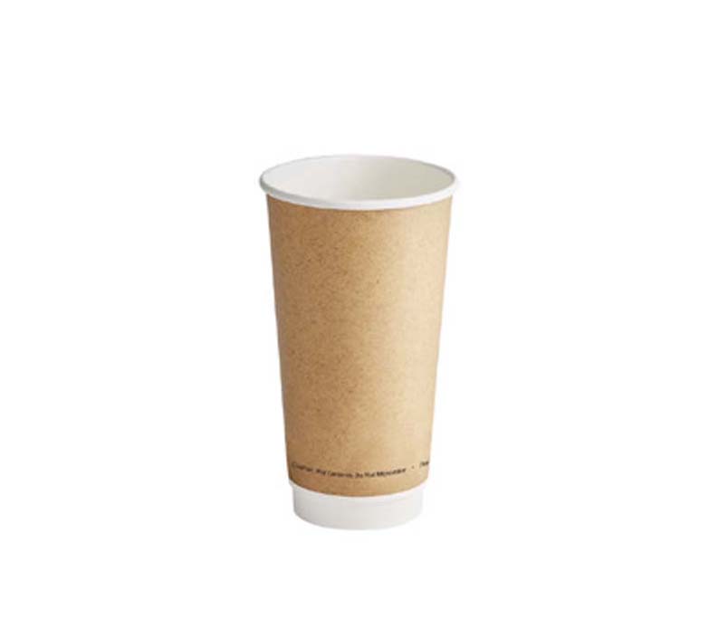 Jovials™ Paper Double Wall Hot Cup, Kraft, 20 oz