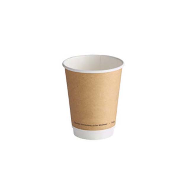 Jovials™ Paper Double Wall Hot Cup, Kraft, 8 oz
