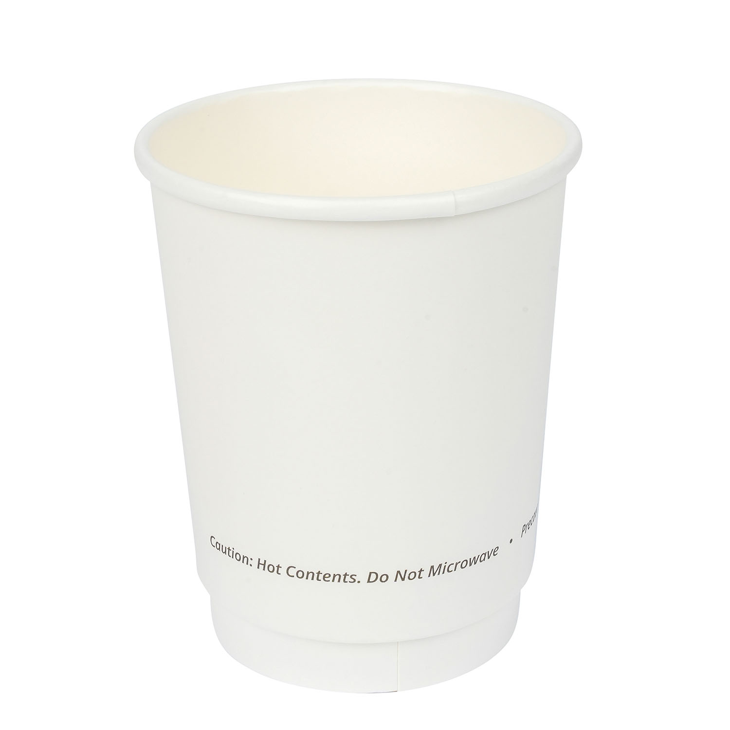 Jovials™ Paper Double Wall Hot Cup, White, 8 oz
