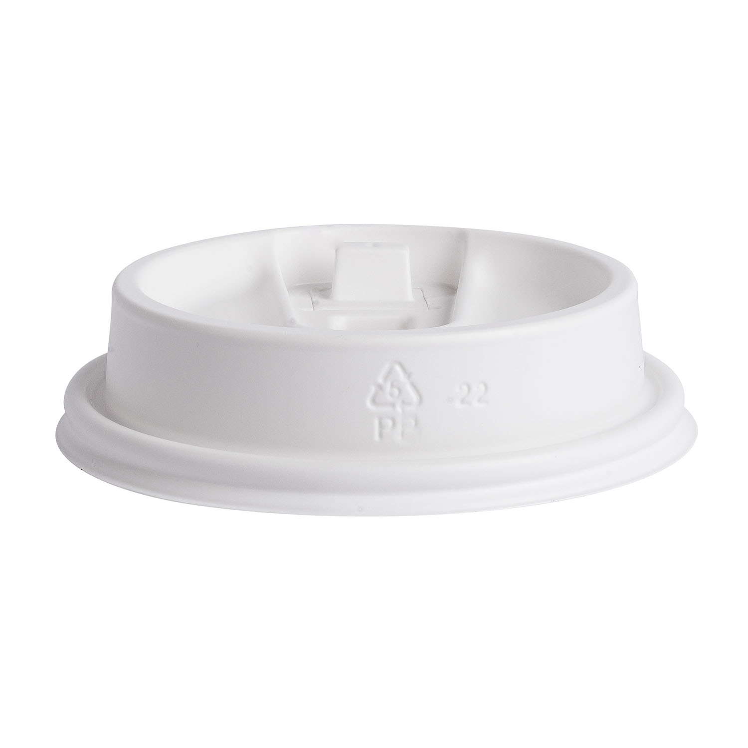 Jovials™ Polypropylene Lift & Lock Lid, White, Fits 10/12/16/20/24 oz - Image 4