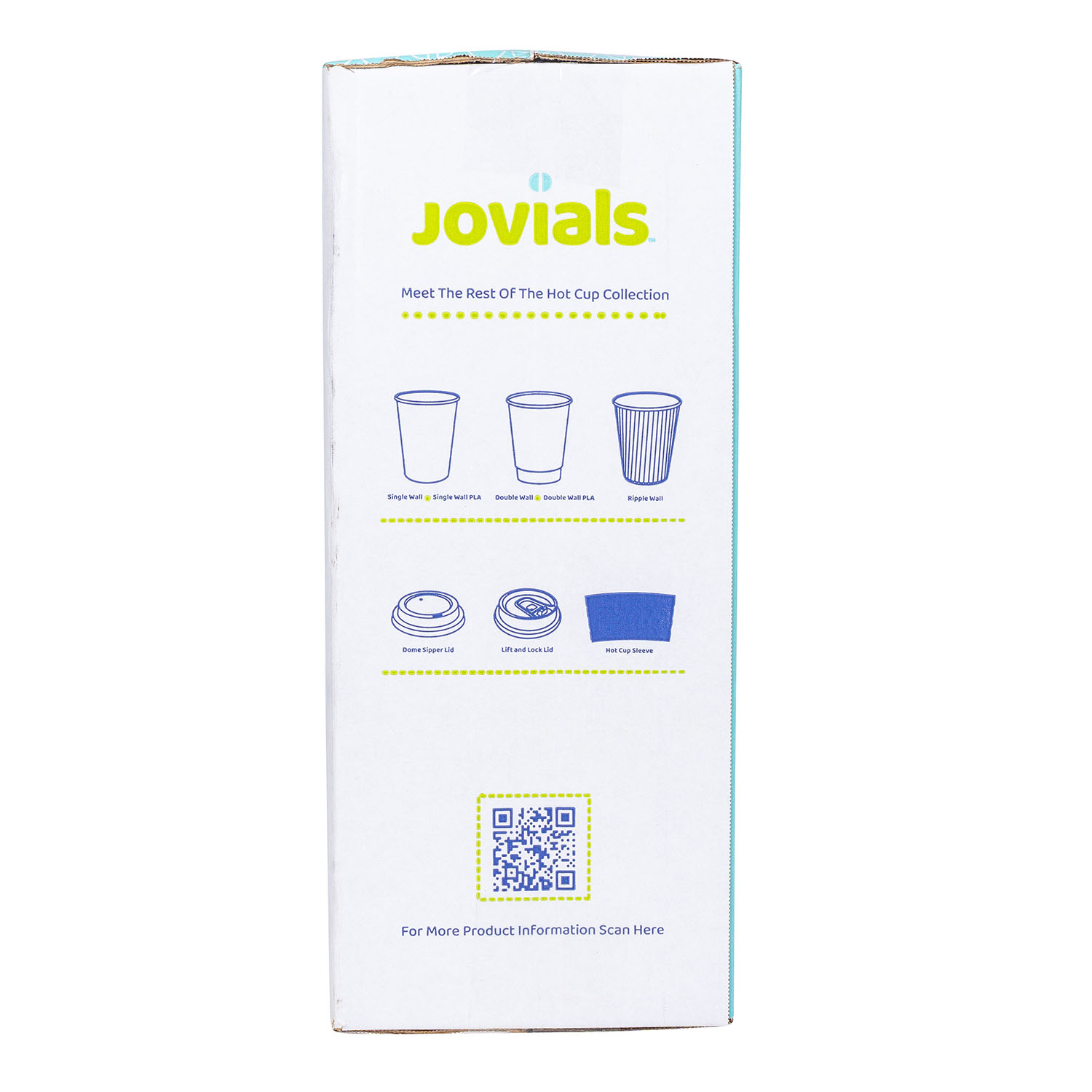 Jovials™ Polypropylene Dome Sipper Lid, White, Fits 10/12/16/20/24 oz - Image 5