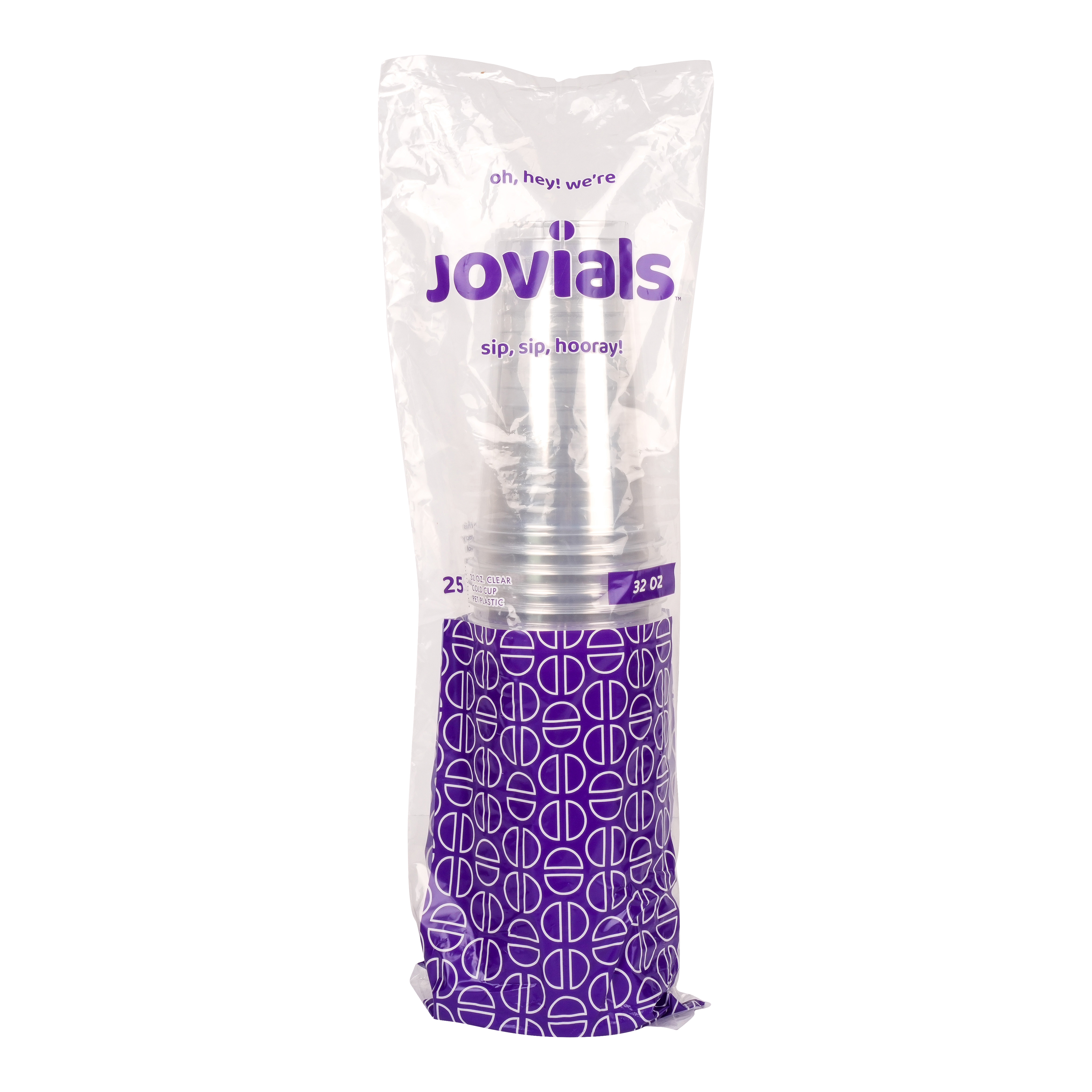 Jovials™ PET Cold Cup, Clear, 32 oz - Image 4