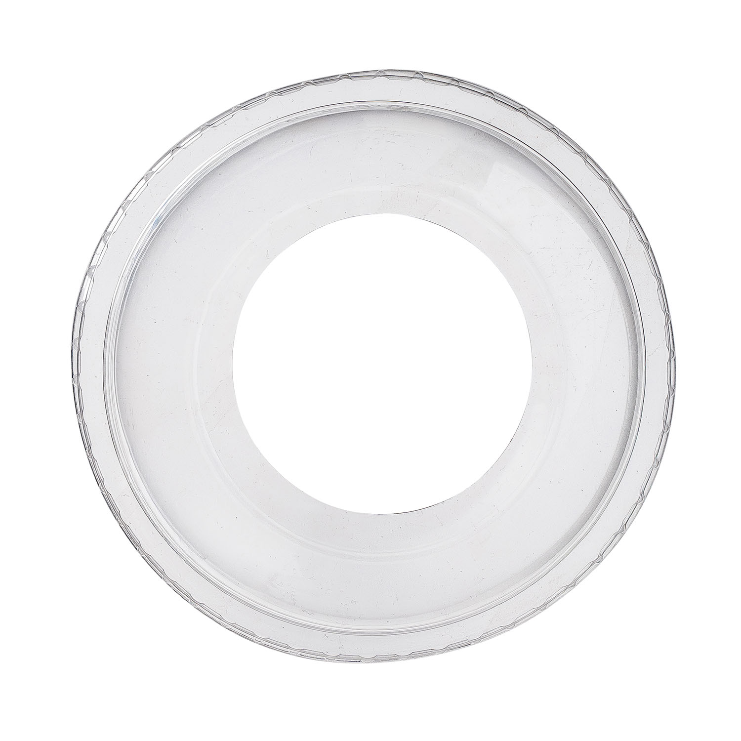 Jovials™ PET Dome Lid with Wide Hole, Clear, Fits 12 Squat/16/20/24 oz - Image 3